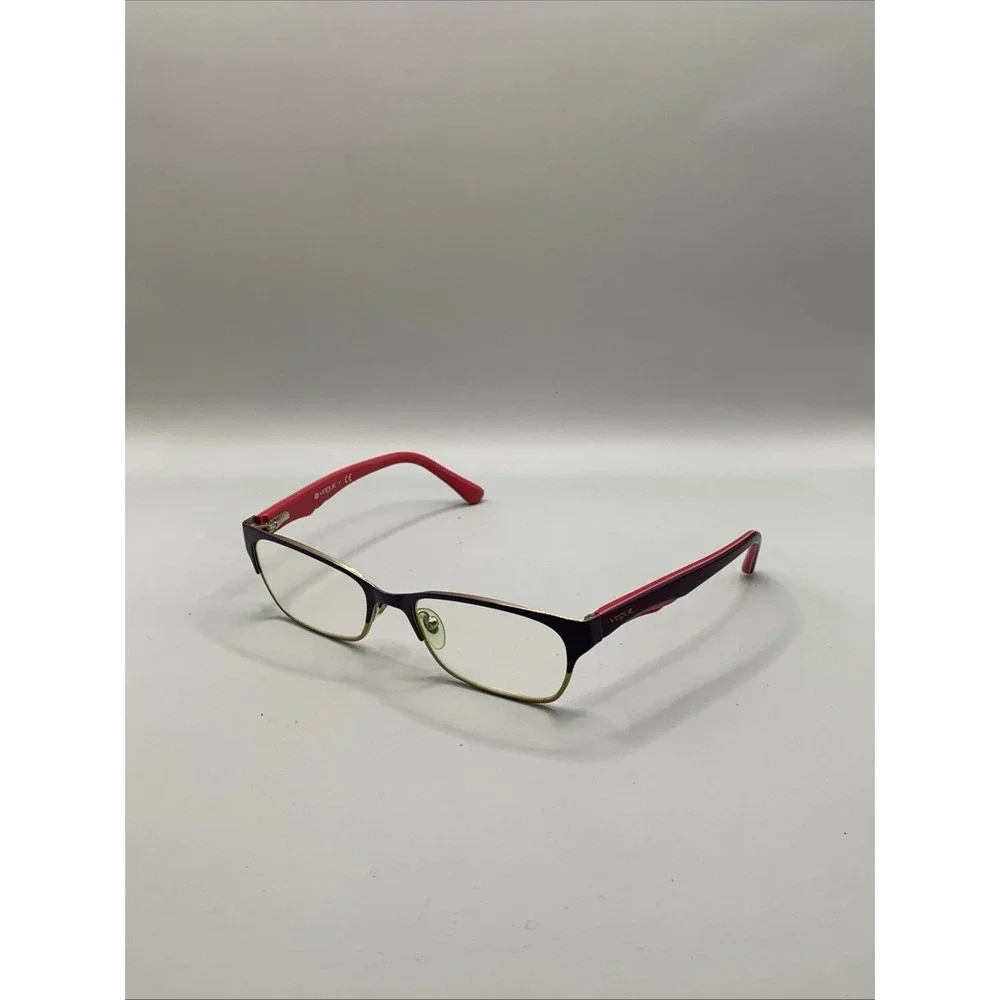 Vogue Eyeglasses VO3918 848 52-17-135 Purple Gold Rectangle Full Rim Frame Only
